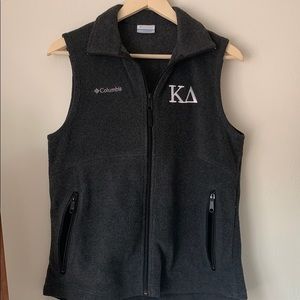 Columbia fleece vest embroidered KD